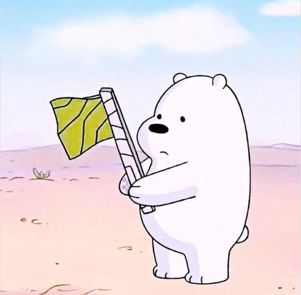 大白熊卡通头像图片